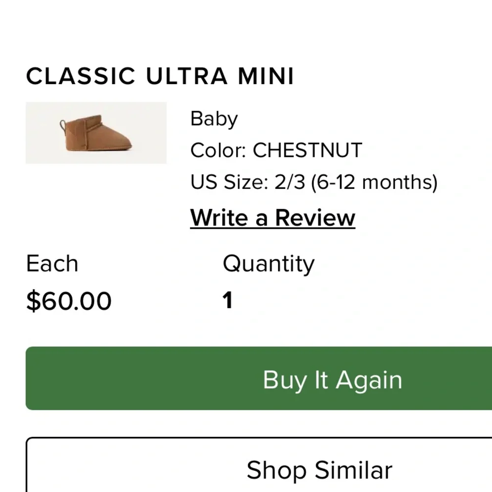 Baby Ugg Classic Ultra Mini